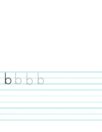 B Letter Penmanship Lower Case