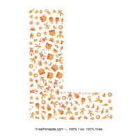 L Gingerbread Letter