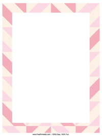Striped Pink Letterhead
