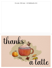 Thanks A Latte Card