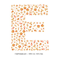 E Gingerbread Letter
