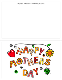 Sketched Mothers Day Card
