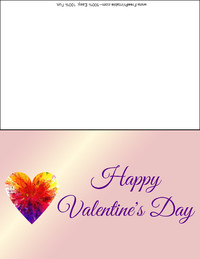 Happy Valentine's Day Heart Card