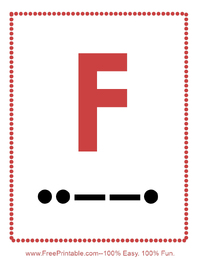 Morse Code F