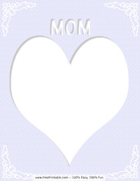 Mom Heart Scrapbook Page