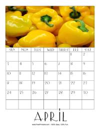 April 2022 Picture Calendar