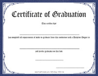 Bachelor Certificate of Graduation