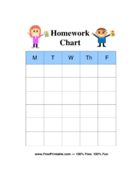 Homework Completion Chart