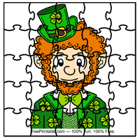 Cute Leprechaun Puzzle