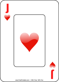 Jack of Hearts Playing Card