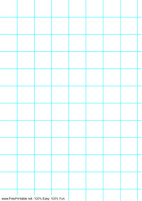 A4 1-Inch Graph Paper