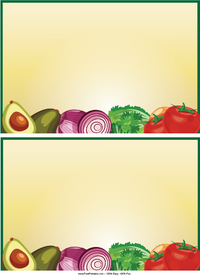 Vegetables Recipe Cards
