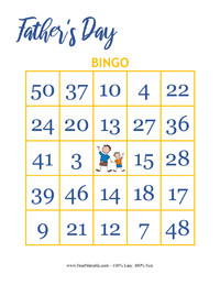 Father's Day Bingo 4