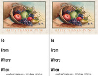 Vintage Cornucopia Invitation