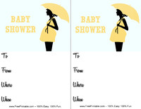 Baby Shower Umbrella Invitation