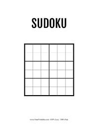Blank 6x6 Sudoku