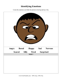 Identifying Emotions Angry