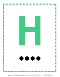 Morse Code H