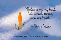 Winter Quotation Hugo