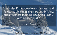 Winter Quotation Carroll