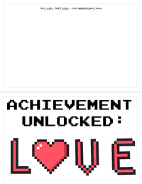 Retro Gaming Valentines Day Card