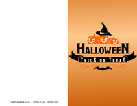 Trick or Treat Halloween Card