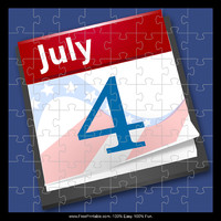 July Fourth Calendar Puzzle