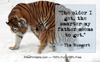Tigers Fathers Day Quotation Russert
