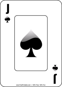 Jack of Spades Playing Card