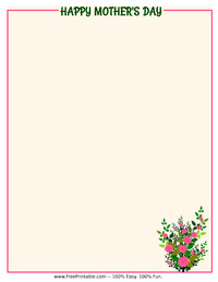 Mother's Day Roses Stationery