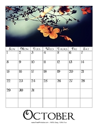 October 2023 Picture Calendar
