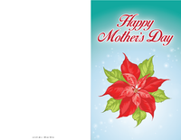 Mother's Day Poinsettia Card