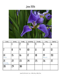 June 2026 Photo Calendar