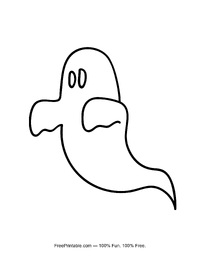 Halloween Coloring Page Ghost