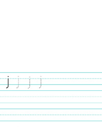 J Letter Penmanship Lower Case
