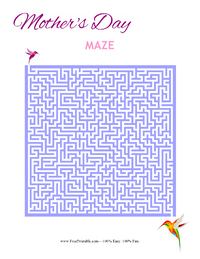 Mother's Day Maze Difficult