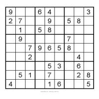 Free Printable Easy Sudoku with the Answer #2393