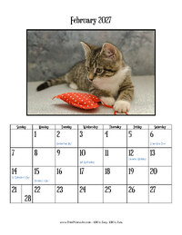February 2027 Photo Calendar