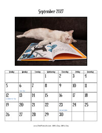 September 2027 Photo Calendar