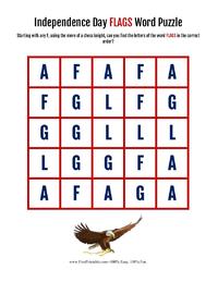 Flags Word Puzzle