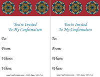 Stained Glass Confirmation Invitation