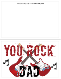 You Rock Fathers Day Card
