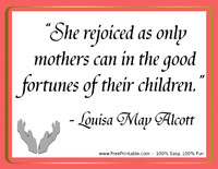 Alcott Mothers Quotation