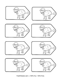 Easter Lamb Tag
