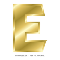 E Gold Letter