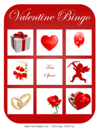 Valentine's Day Bingo Card 4
