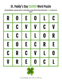 Clover Word Puzzle