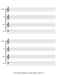 SATB Two Stave