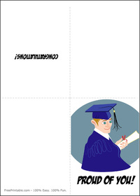 Male Graduate Card