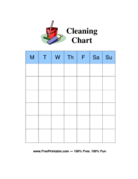 Cleaning Chore Chart